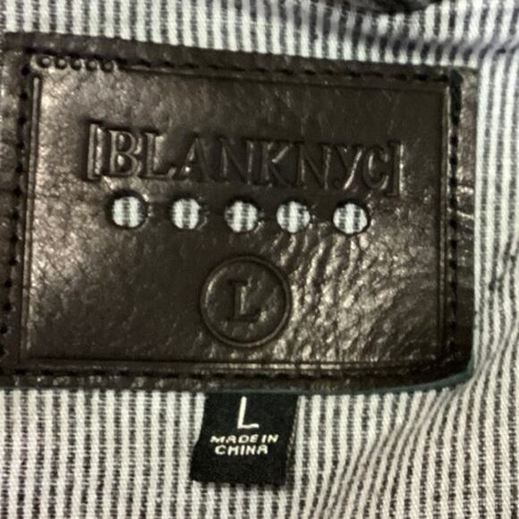 BlankNYC Grey Corduroy Asymmetric Zipper Belted  Long Sleeve Crop Moto Jacket L - Picture 3 of 4